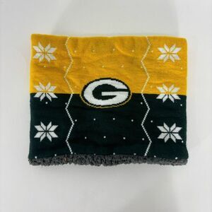 NFL Green Bay Packers Yellow Sherpa Lined Neck Warmer